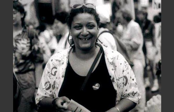 Jewelle Gomez took part in the 1989 Pride March in New York City. Photo: Courtesy Jewelle Gomez